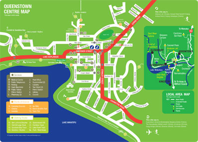 Queenstown Map 